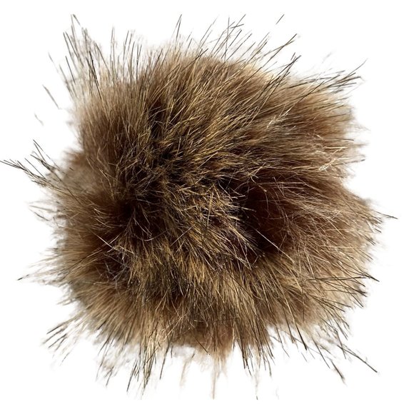 ($5 ADD-ON) Add a Faux Fur Pom Pom to Your Handmade Beanie - Picture 1 of 4